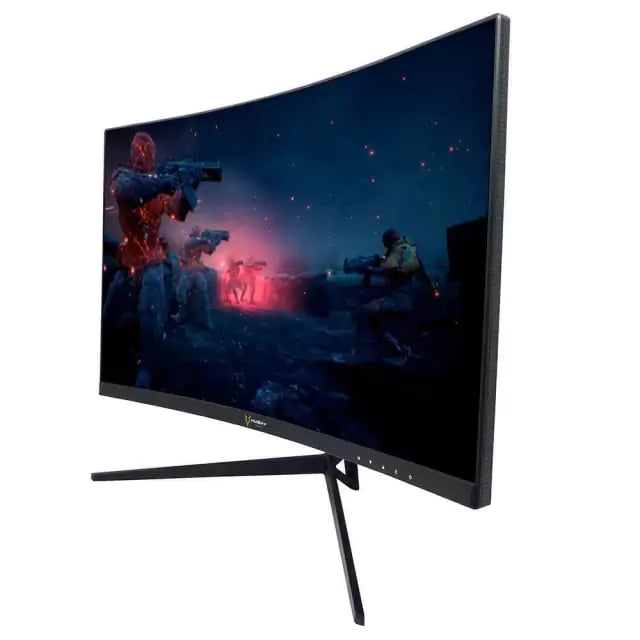 Monitor Gamer Husky Snow 23.6 LED Full HD, Curvo, 180Hz, 1ms, HDMI e DisplayPort, 99% sRGB, Adaptive Sync, Ajuste de Ângulo - HGMT000