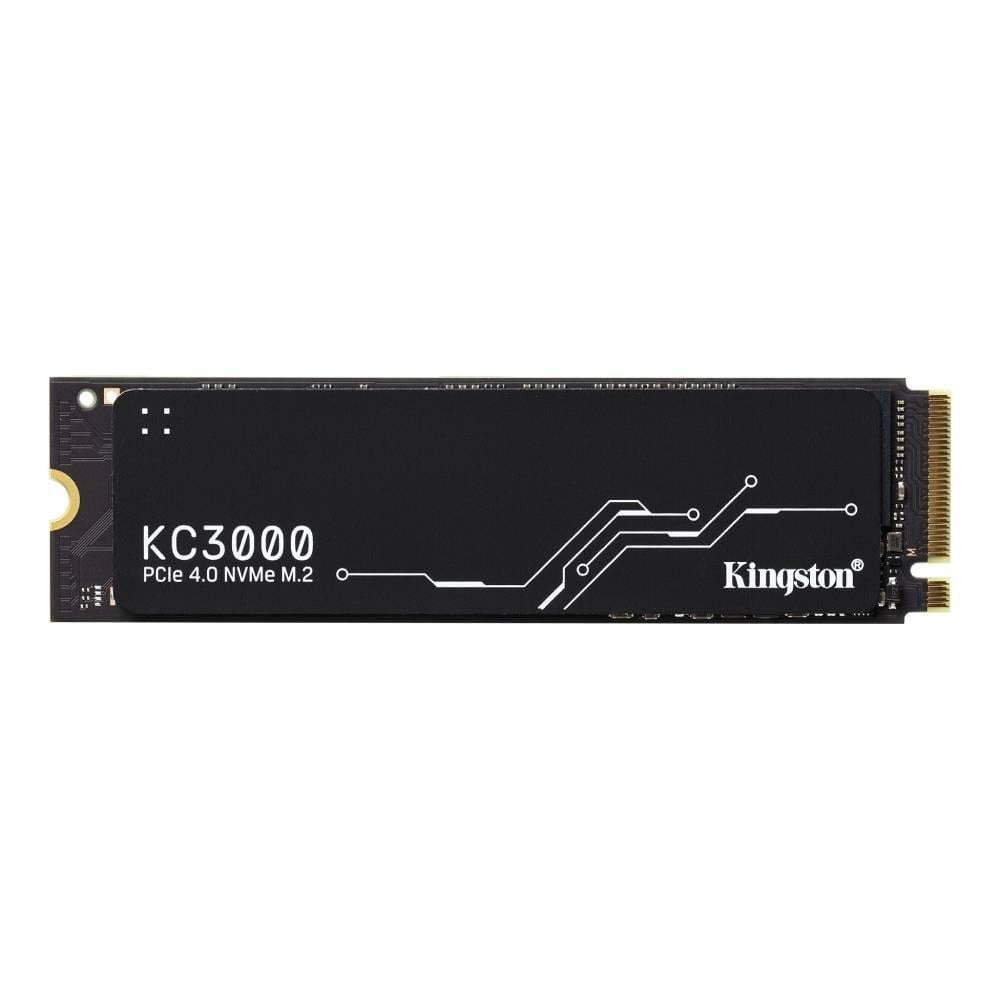 SSD Kingston KC3000, 1TB, M.2 2280, PCIe 4.0 x4, NVMe, Leitura: 7000 MB/s, Gravação: 6000 MB/s, Preto - SKC3000S/1024G
