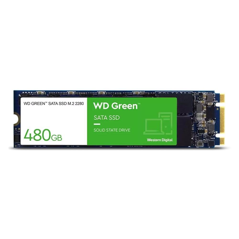SSD WD Green, 480GB, M.2, Leitura: 545MB/s, Preto - WDS480G3G0B