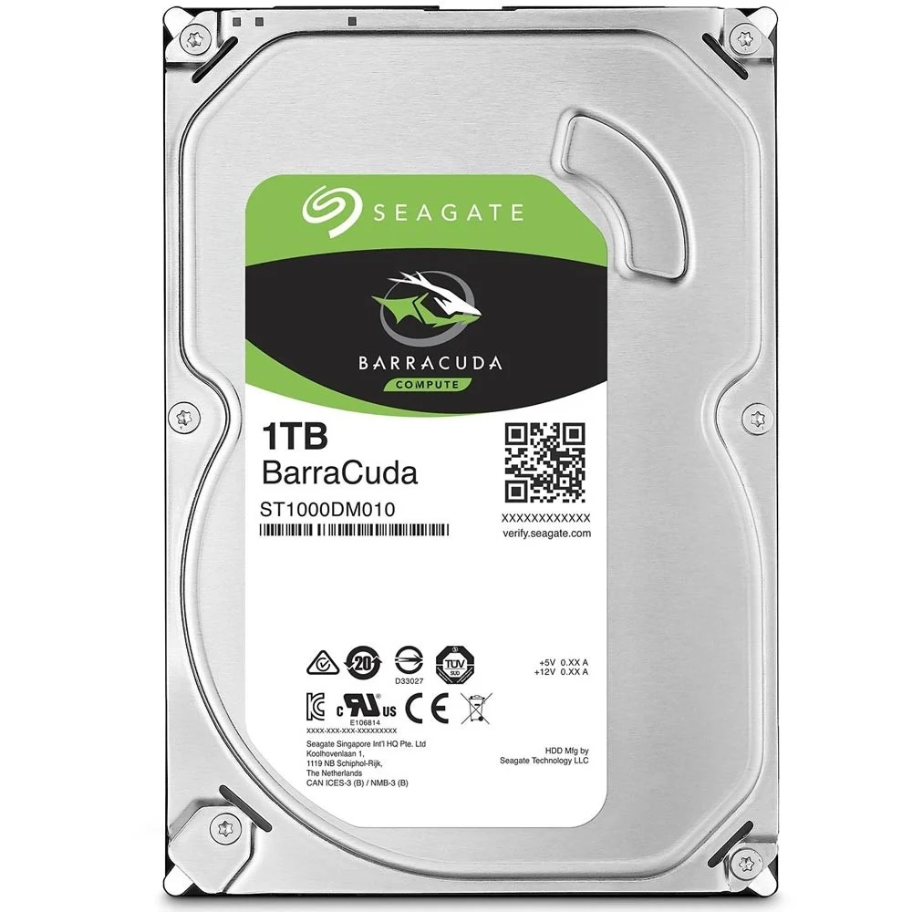 HD Seagate BarraCuda 1TB 3.5" SATA III 7200RPM 64MB ST1000DM010
