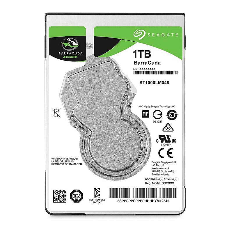 HD Seagate BarraCuda 1TB 2.5" Notebook SATA III 5400RPM
