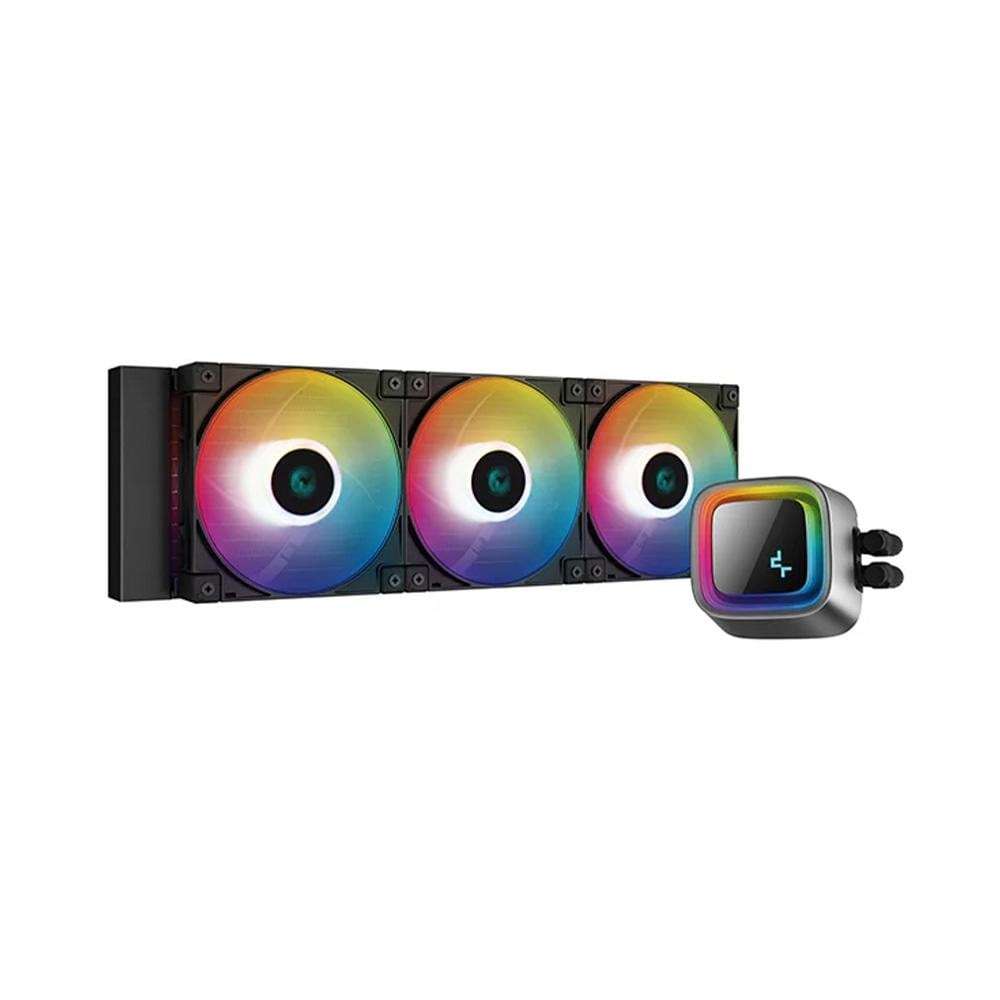 Water Cooler DeepCool LT720 360mm ARGB - Radiador 360mm, 3 Fans FK120 PWM, Bomba 3100 RPM, Bloco Infinity Mirror, Intel/AMD - R-LT720-BKAMNF-G-1