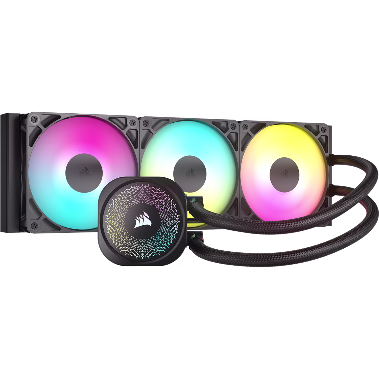 Water cooler Corsair Nautilus 360 RS ARGB radiador 360 mm 3 ventoinhas RS120 ARGB
