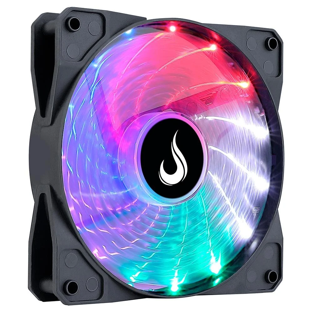 Ventoinha Rise Mode Wind Rainbow 120 mm LED rainbow para gabinete