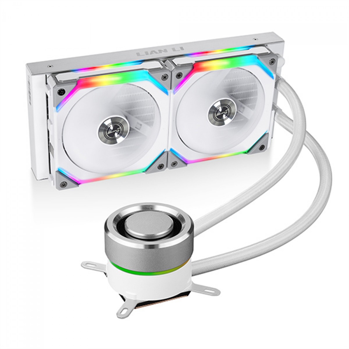 Water Cooler Lian Li Galahad AIO UNI FAN SL120 240mm RGB, 2 Fans SL120, Intel/AMD, Branco - GA-240SLA