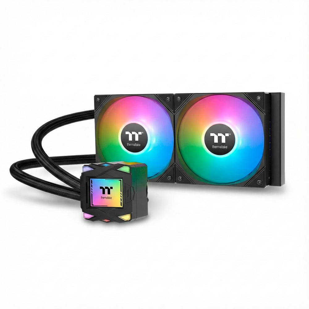 Water Cooler Thermaltake LA 240 ARGB 240mm, 2 Fans 120mm, TDP 350W, Intel/AMD, Preto - CL-W457-PL12SW-A