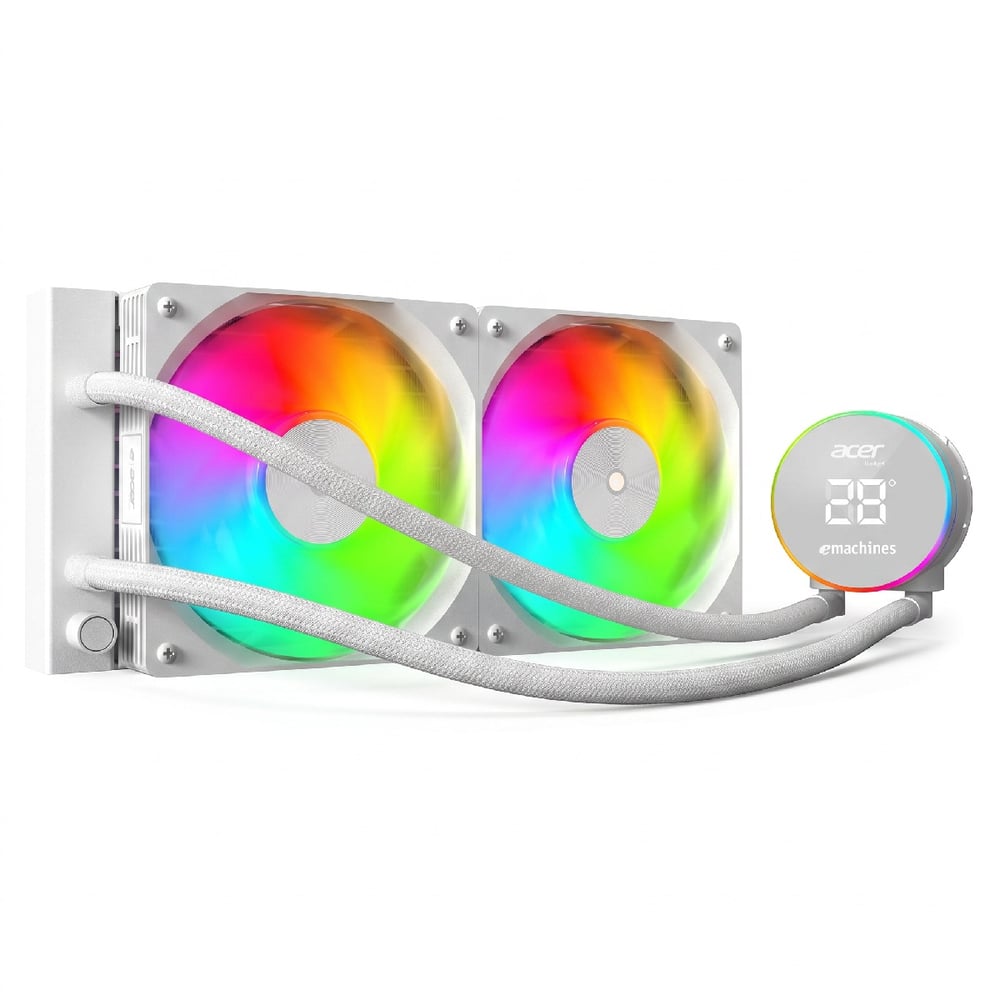Water Cooler Acer AC240YN 240mm RGB, 2 Fans 120mm, TDP 280W, Intel/AMD, Branco - AC240YN