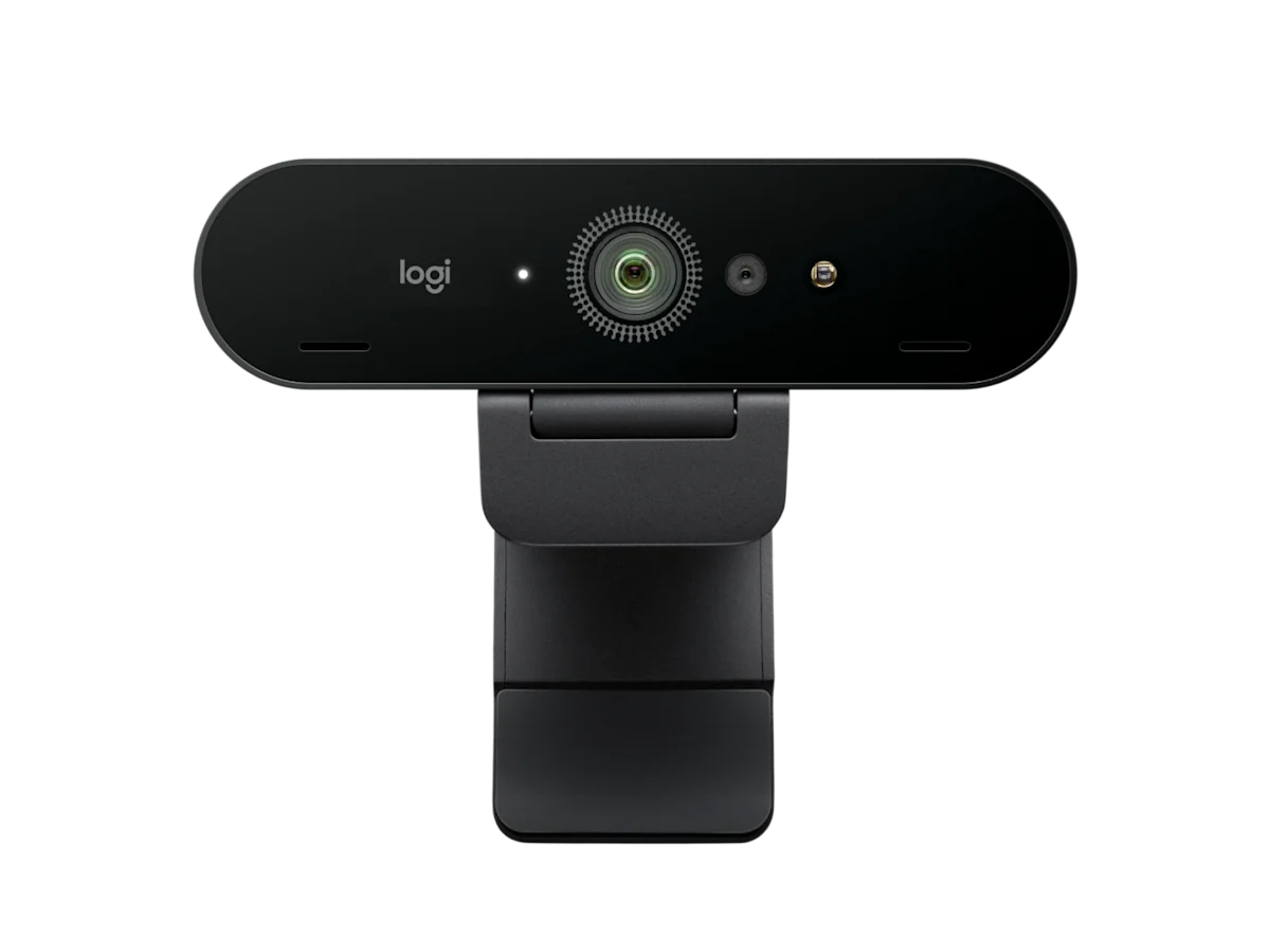 Webcam Logitech Brio 4K Ultra HD com HDR, RightLight 3, Windows Hello, Microfone Duplo e Tampa de Privacidade