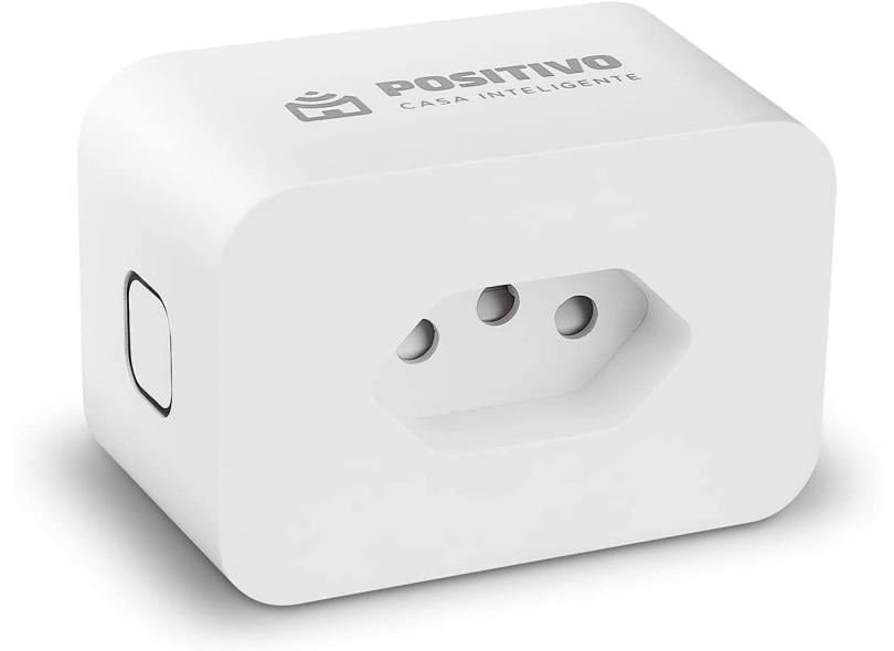 Tomada Inteligente Wi-Fi Positivo Casa Inteligente Smart Plug 10A Compativel com Alexa e Google