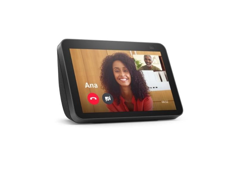 Amazon Echo Show 8 2a Geracao Smart Speaker com Tela de 8" HD, Alexa e Camera 13 MP - Preto
