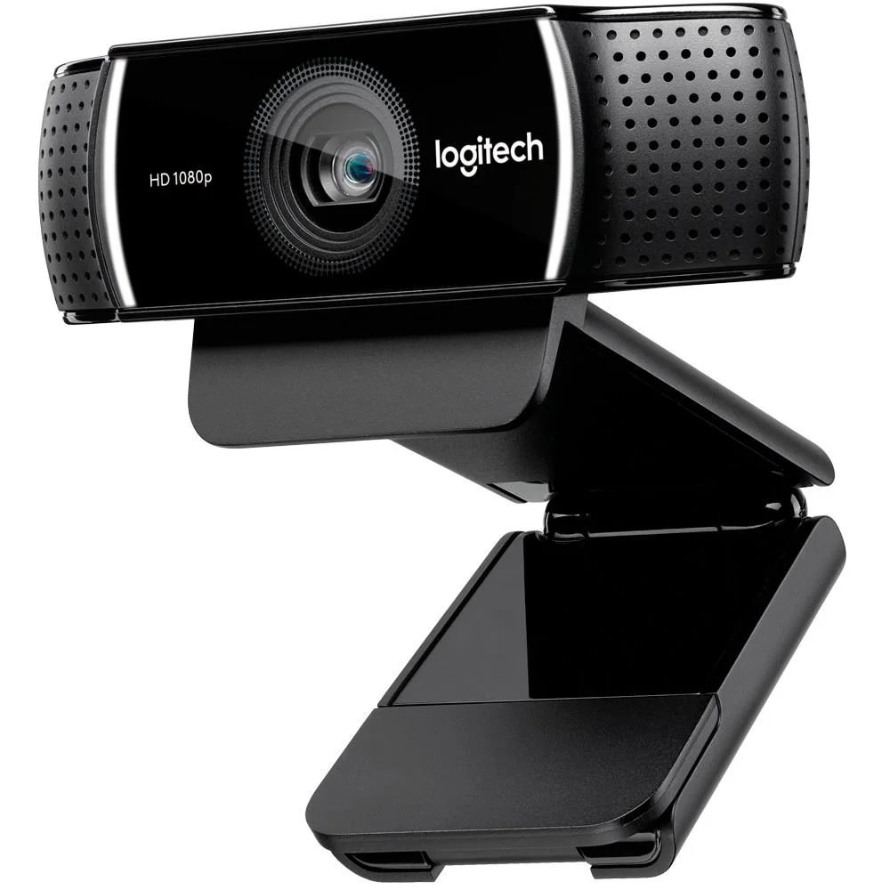 Webcam Logitech C922 Full HD 1080p USB com Microfone Estéreo e Tripé