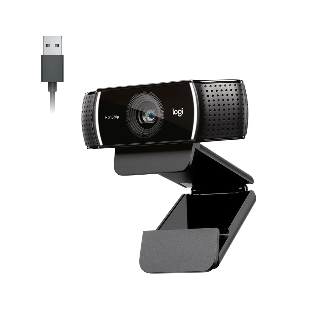 Webcam Logitech C922 Pro Stream Full HD 1080p com Microfone Duplo e Tripé Incluso