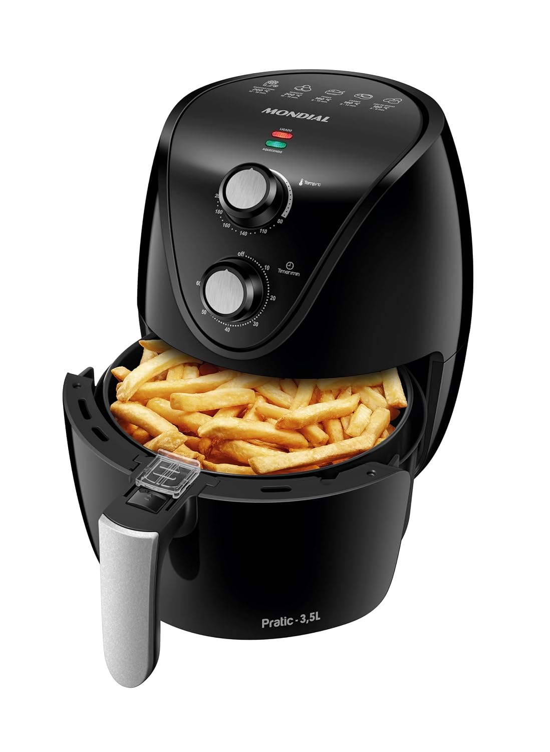 Fritadeira Elétrica Sem Óleo Air Fryer Mondial New Pratic AF-31 3,5L 127V