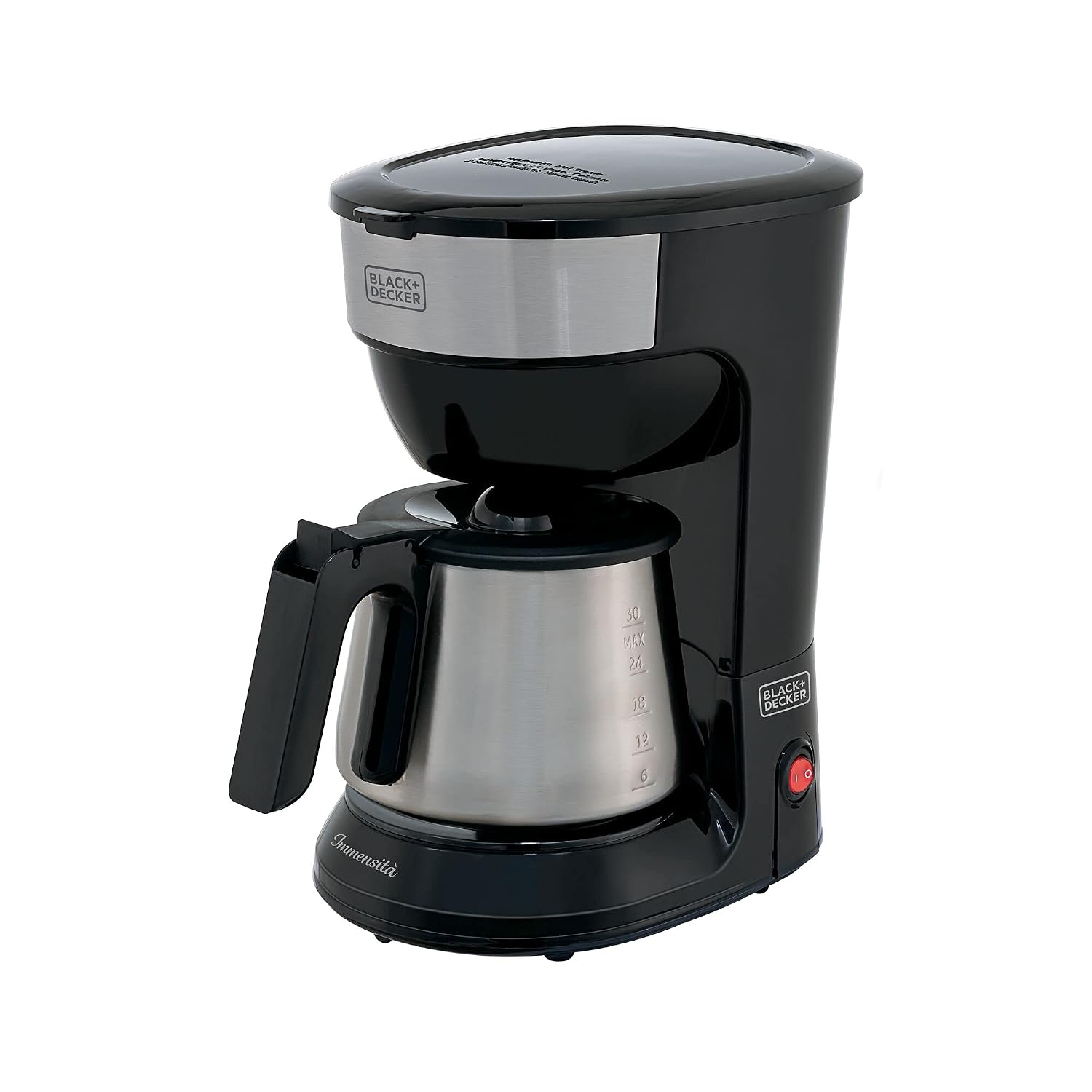 Cafeteira Elétrica Black+Decker CM38 38 Cafés 1,25L 850W Jarra de Inox Preta 220V