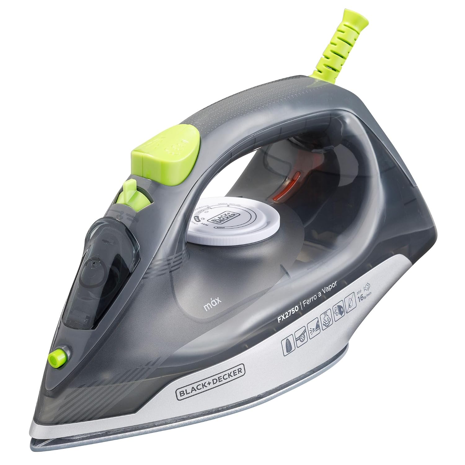 Ferro de Passar Roupa Black+Decker a Vapor ou a Seco Base Ceramic Gliss 1200W 340ml 127V