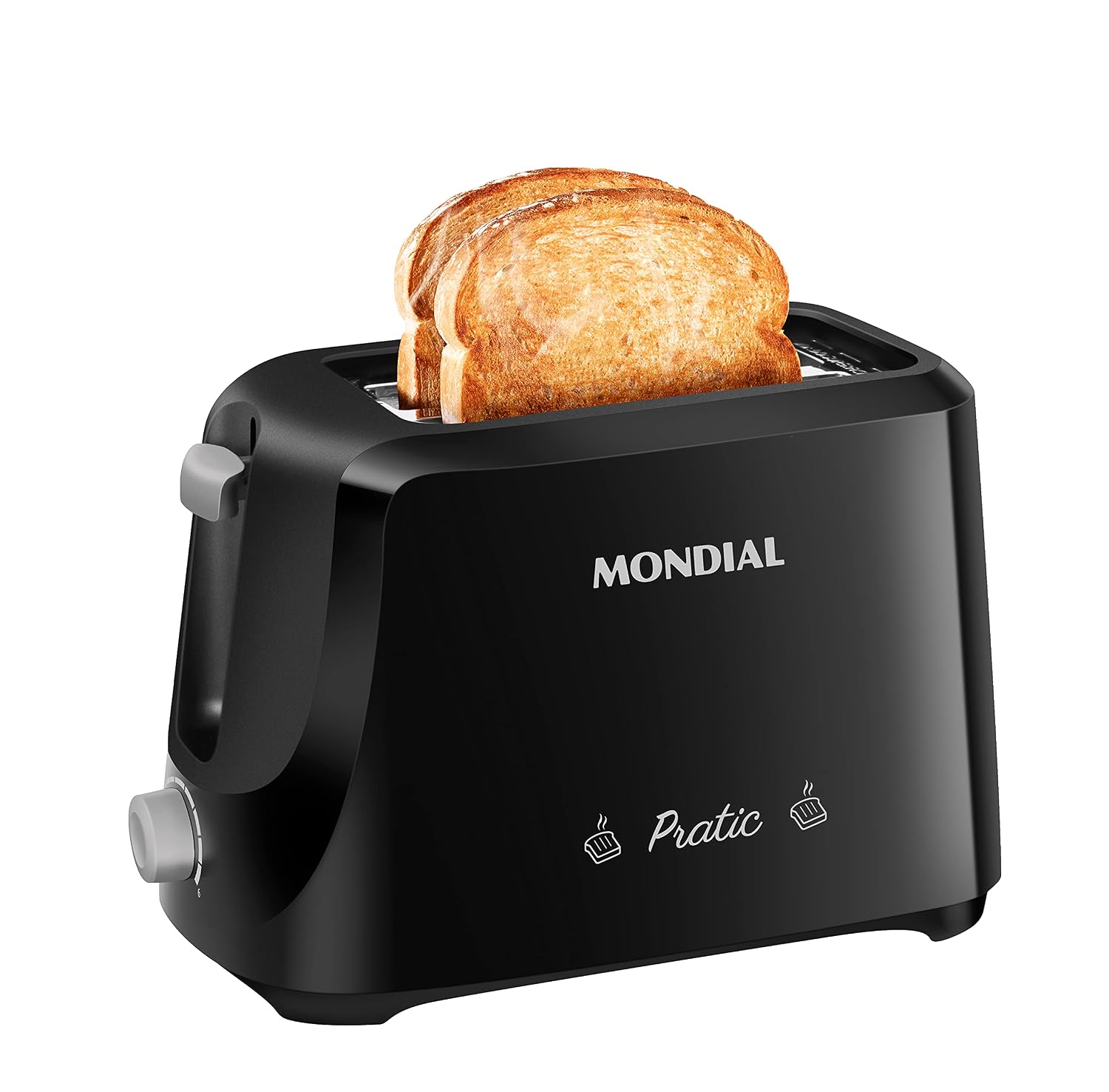 Torradeira Mondial Pratic T-18 700W 6 Níveis de Tostagem Preto/Prata 220V