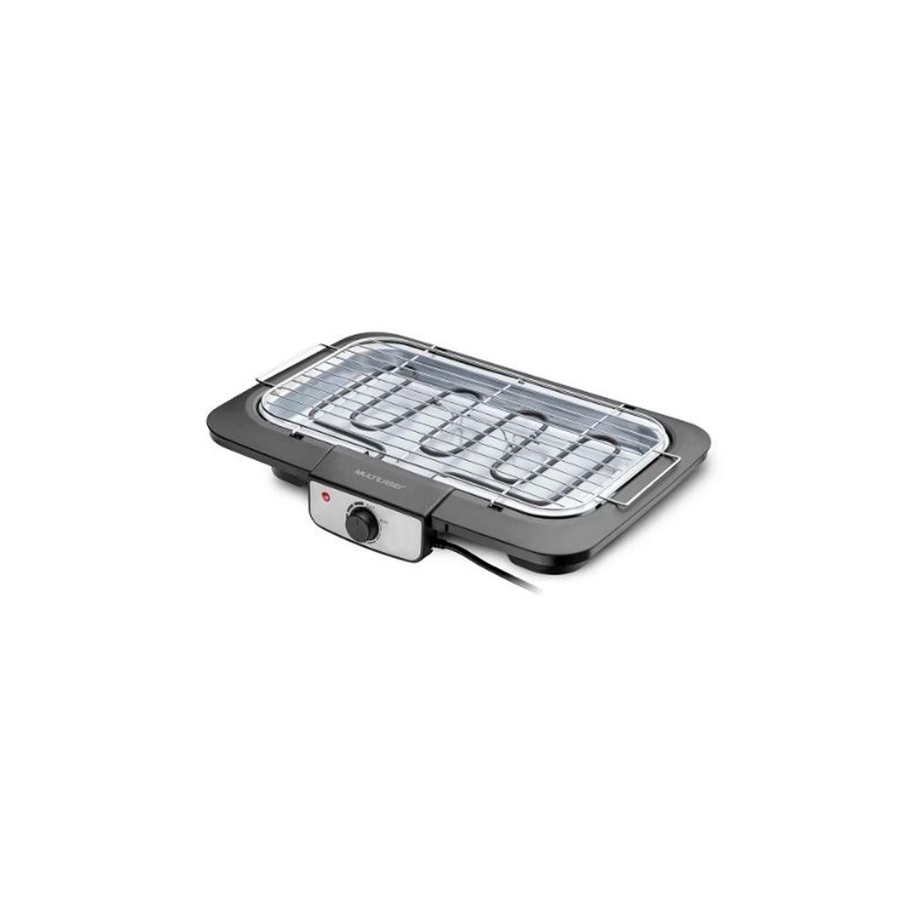 Churrasqueira / Grill de Mesa Elétrico Multilaser CE132 Grelha 40cm Painel Inox 220V