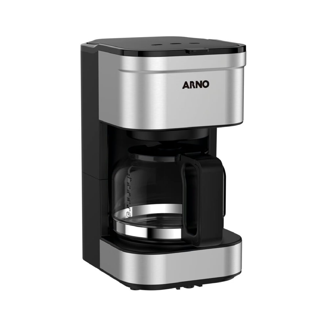 Cafeteira Elétrica de Filtro Arno Preferita CFPF 550W 750ml Jarra de Vidro Preto/Inox 110V