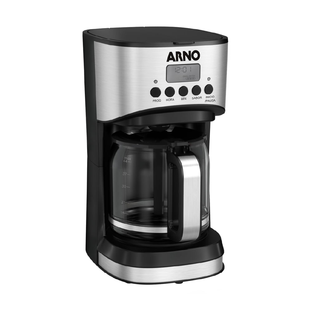 Cafeteira Elétrica de Filtro Digital Arno New Element CFNE 1000W 1,8L Programável Inox 127V