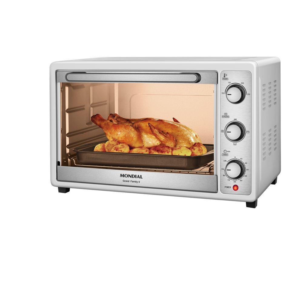 Forno Eletrico 52L Grand Family II Mondial Branco/Inox 1800W FRN-52-W 127V