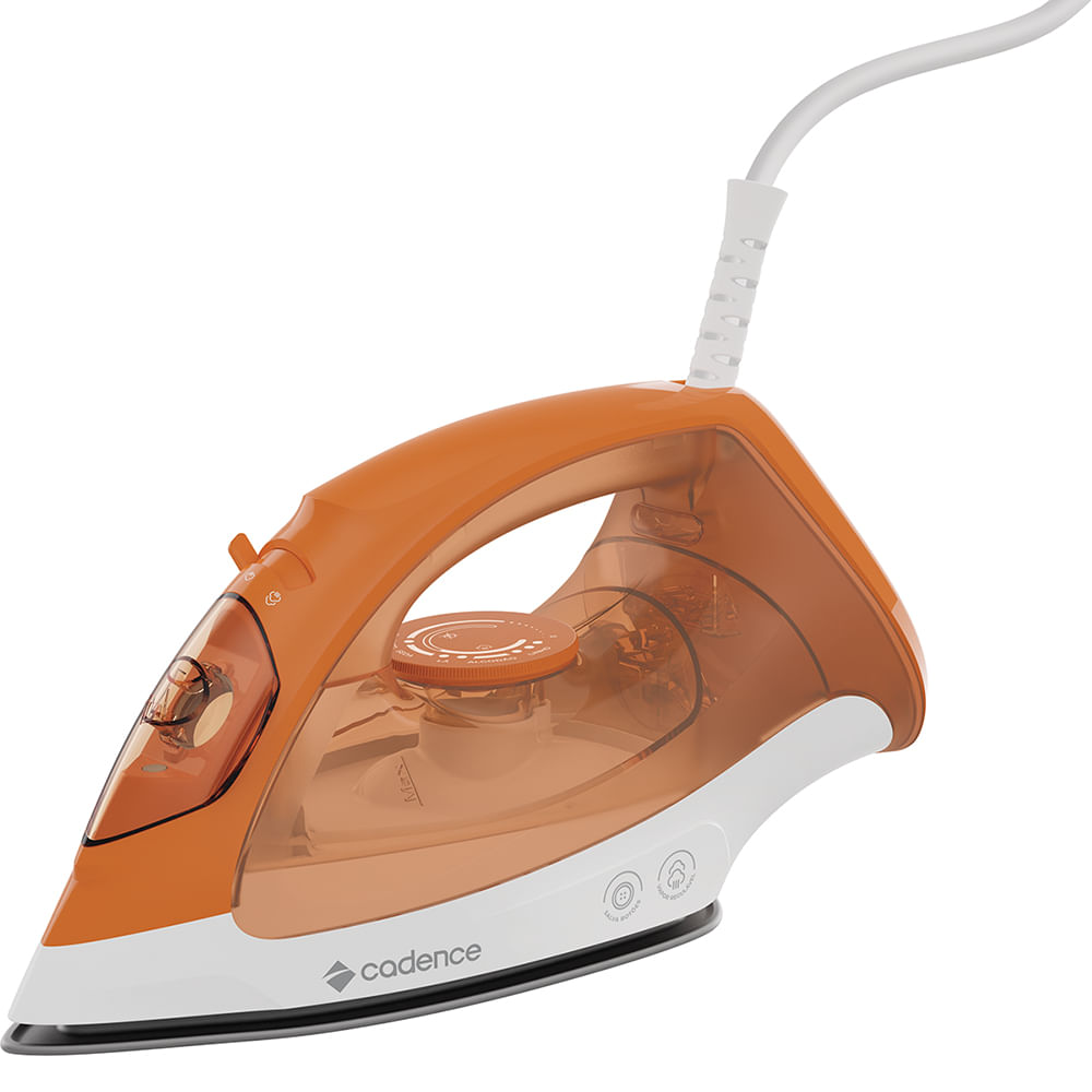 Ferro de Passar a Vapor Cadence 2 em 1 IRO210 1000W 127V Laranja