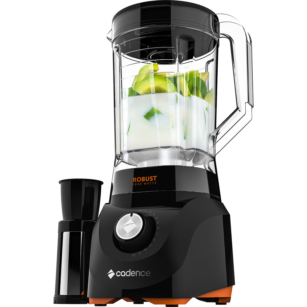 Liquidificador Cadence Robust LIQ400 1000W 3,3L 12 Velocidades Preto 127V