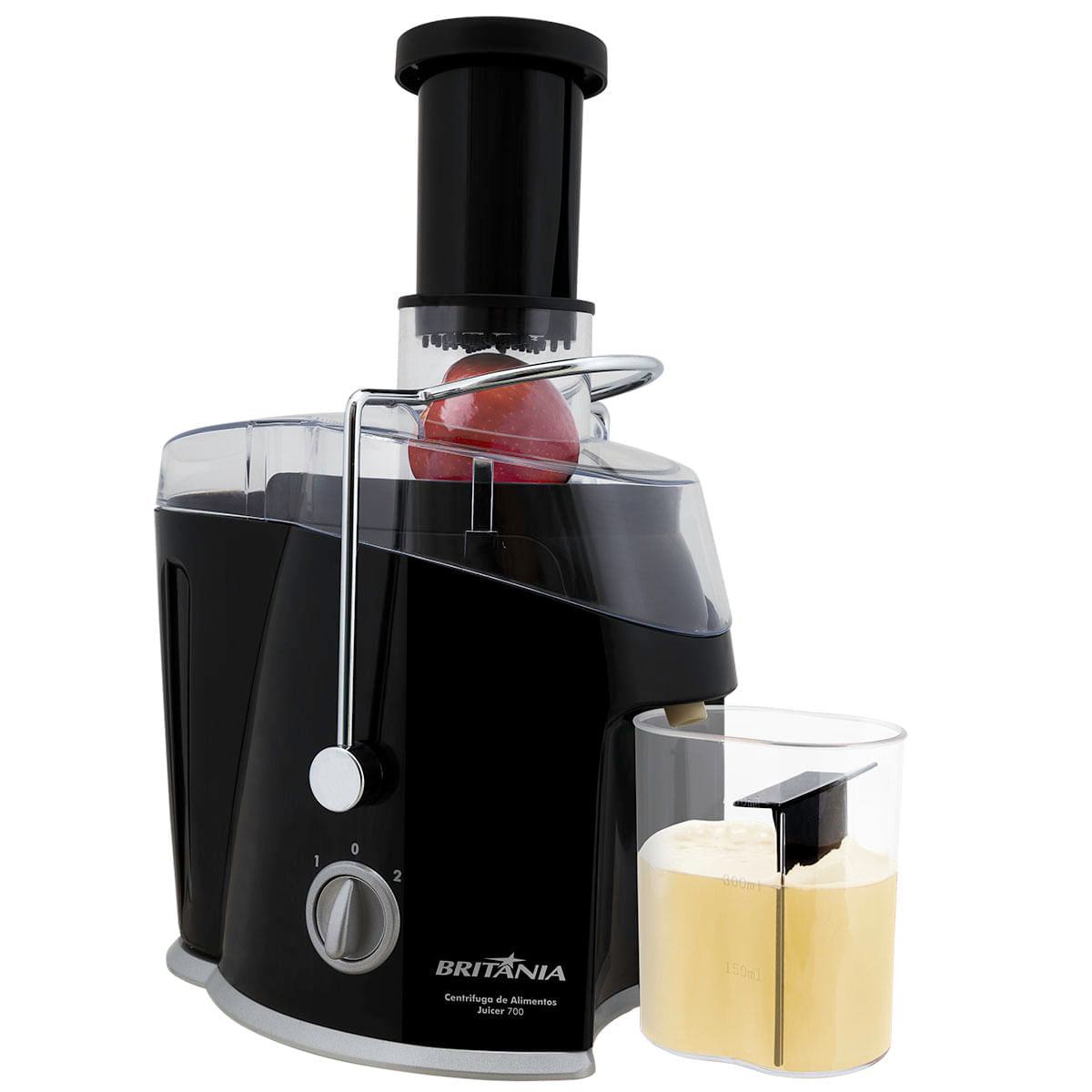 Centrifuga de Alimentos Britania Juicer 700 400W Preta 220V
