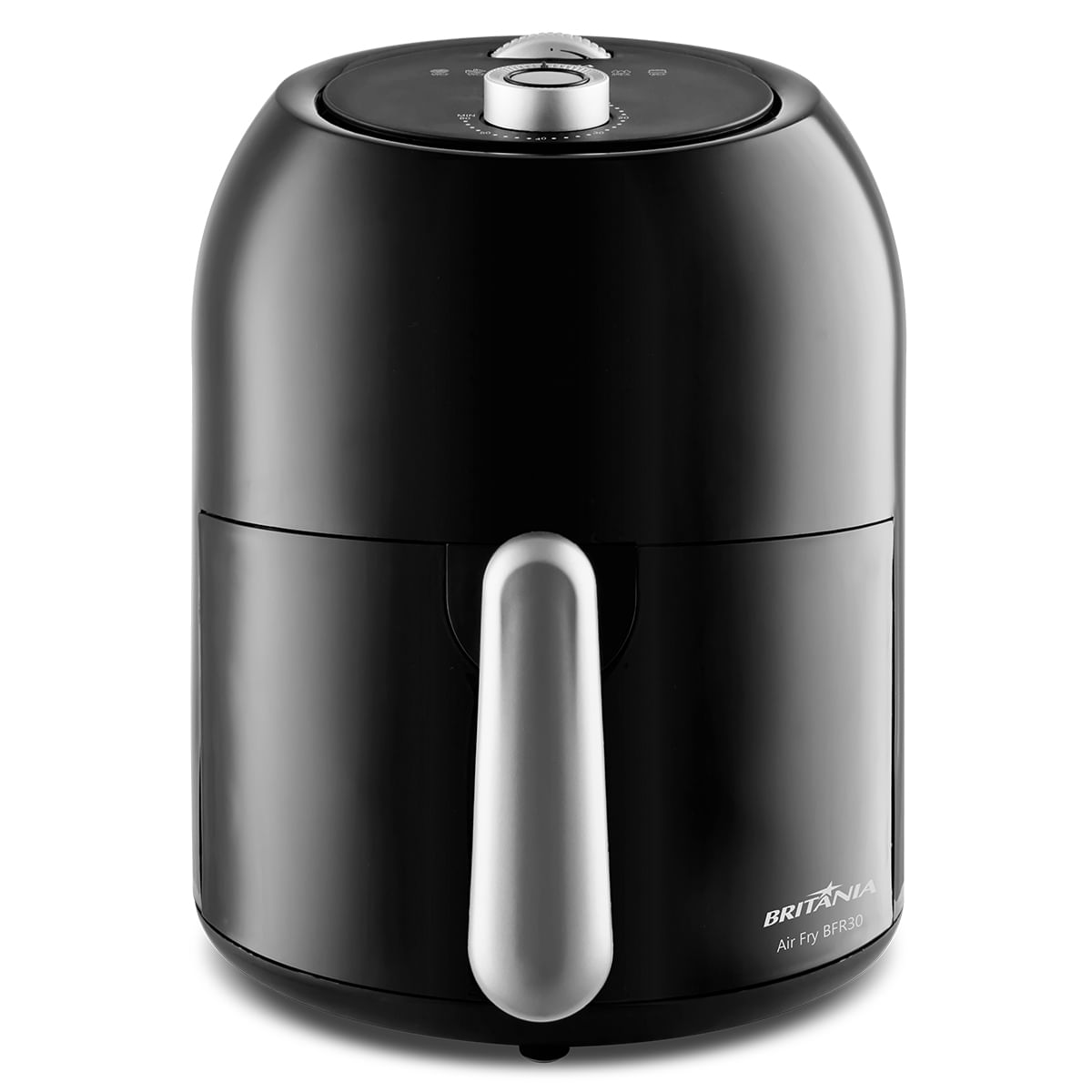 Air Fryer Britania BFR30 3L 1000W Antiaderente com Timer Preta 127V