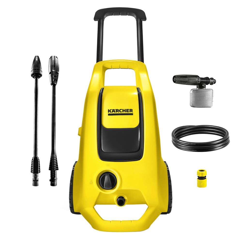 Lavadora de Alta Pressão Kärcher K3 Force Turbo 1815PSI 1500W com Rodas e Canhão de Espuma