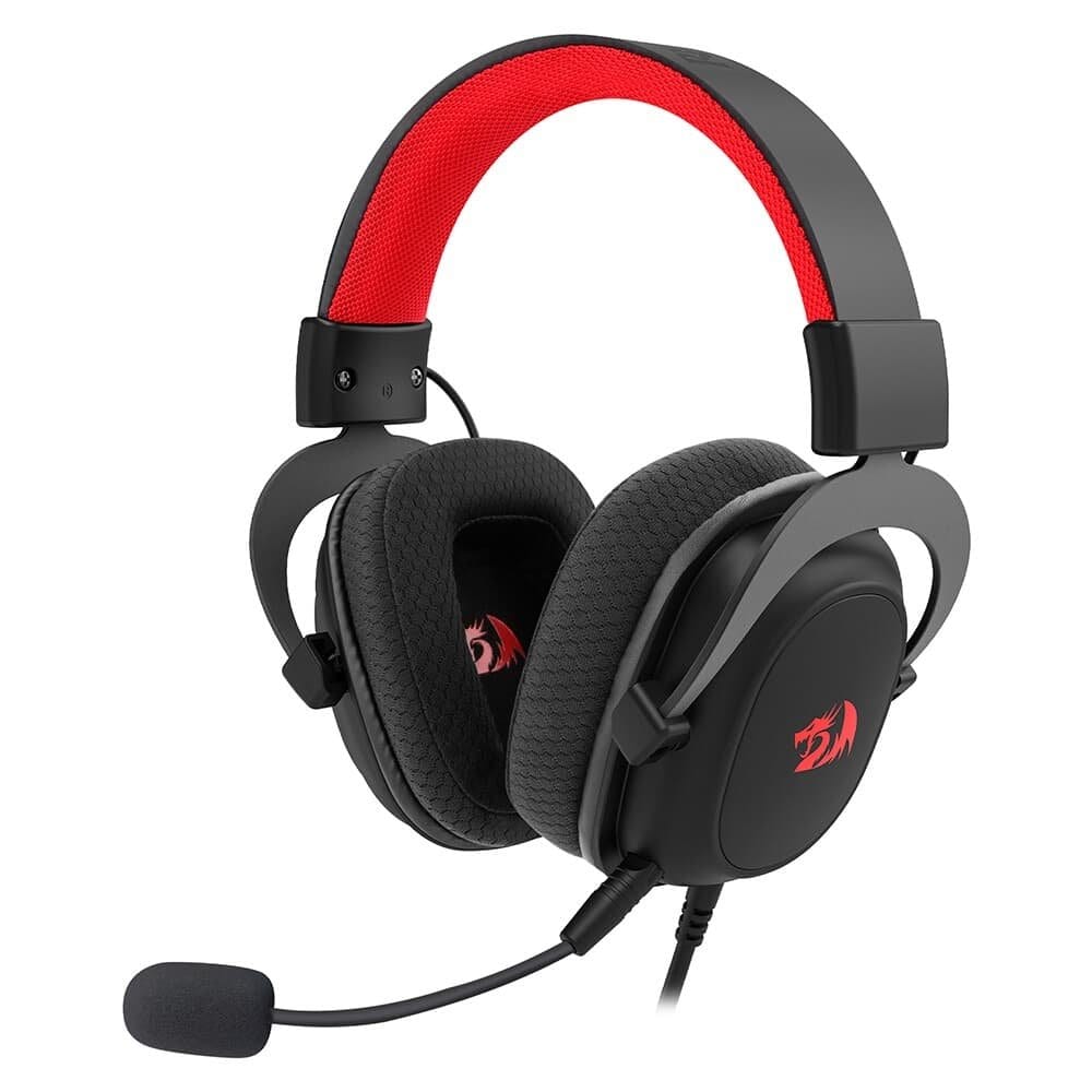 Headset Gamer Redragon Zeus Lite, Drivers 53mm, Conexão P3, Microfone Removível, Compatível com PC, PS5 e Xbox, Preto - H510-LT