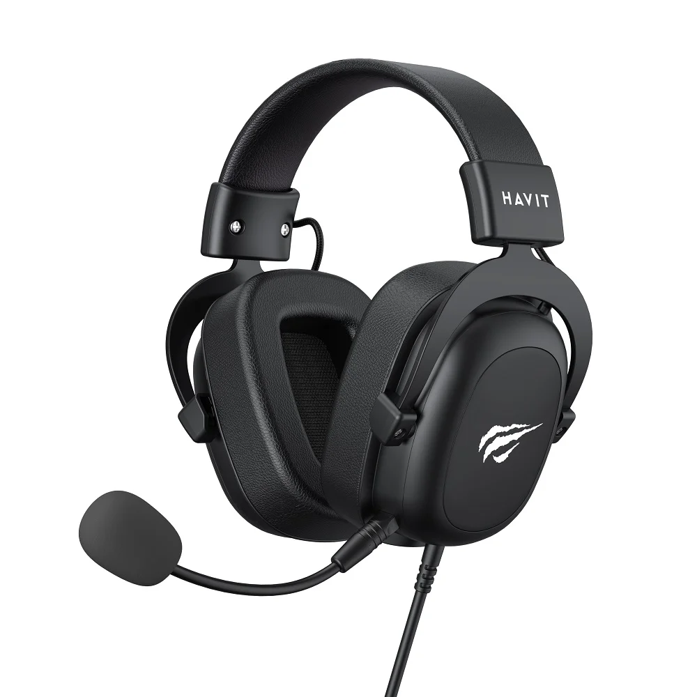 Headset Gamer Havit HV-H2002D Drivers 53mm com Microfone e LED Conexão P2 e USB