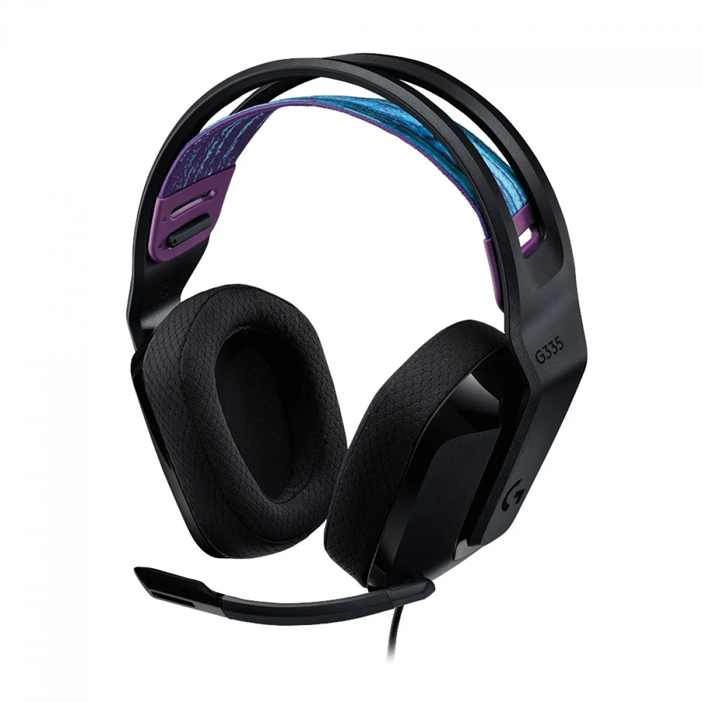 Headset Gamer Logitech G335 com Fio, Drivers 40mm, Conexão 3,5mm, Multiplataforma, Preto