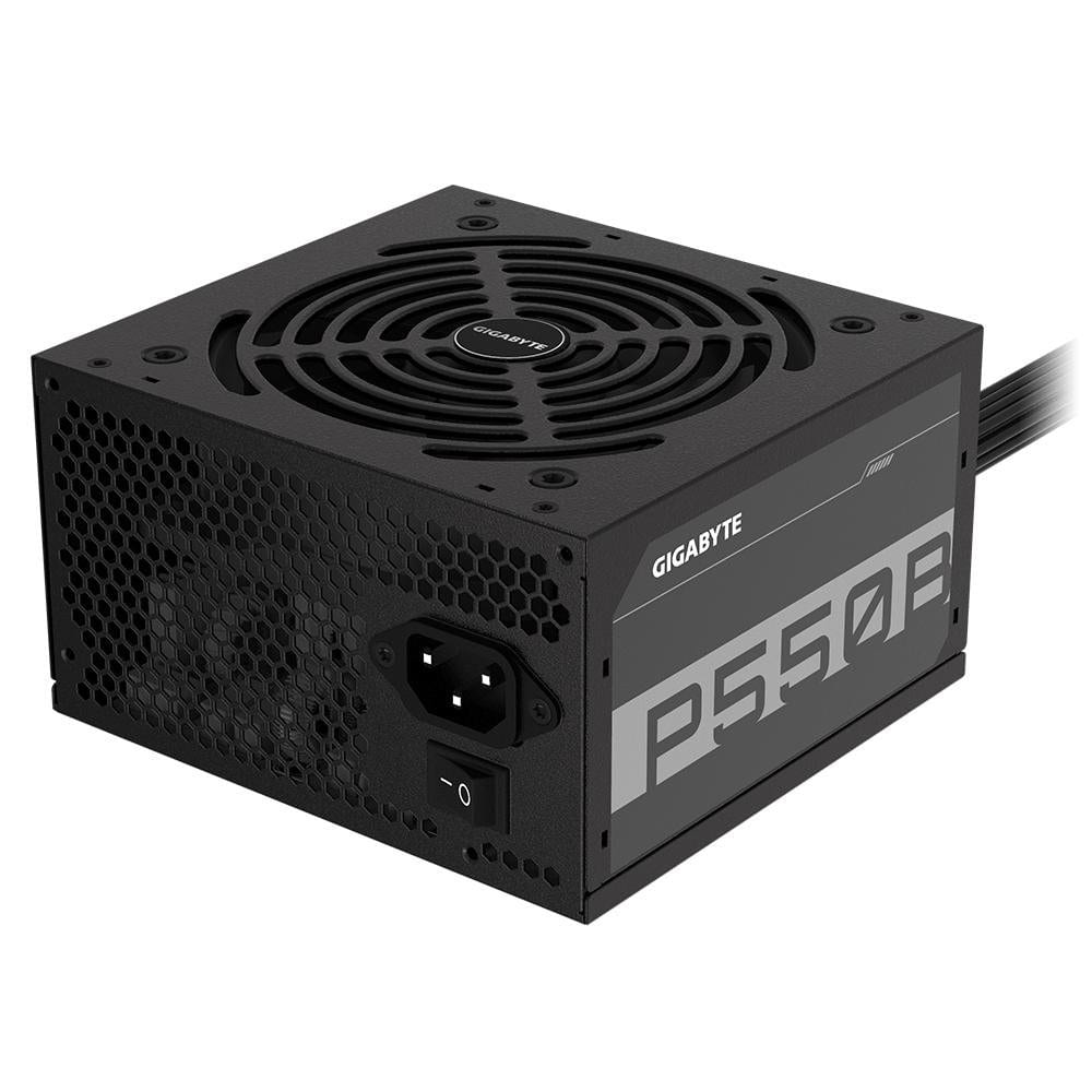 Fonte Gigabyte P550B, 550W, 80 Plus Bronze, PFC Ativo, Ventilador 120mm, ATX, Preto - GP-P550B