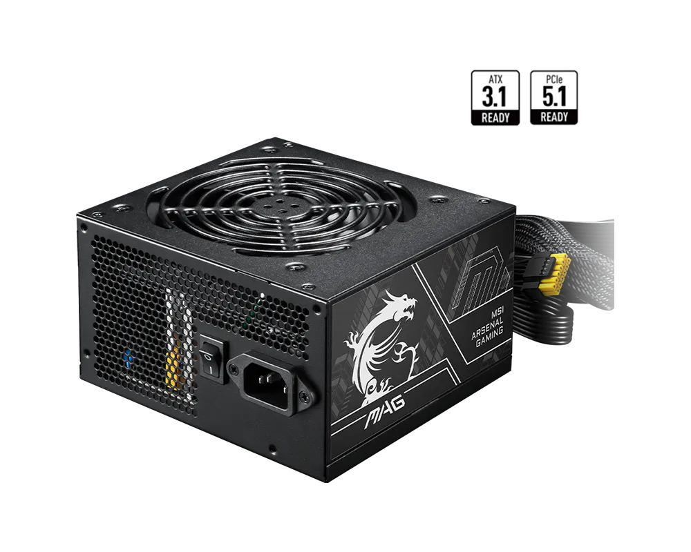 Fonte MSI MAG A750BN 750W 80 Plus Bronze PCIe 5.0