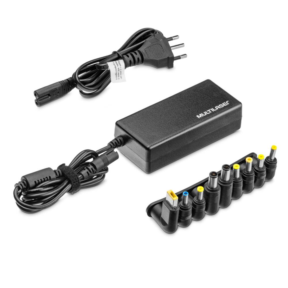 Fonte Carregador Universal Notebook Multilaser CB082 65W Bivolt