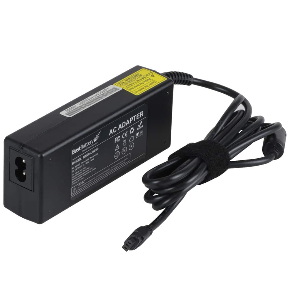 Fonte Carregador Universal Notebook BestBattery UN890 90W Bivolt com USB