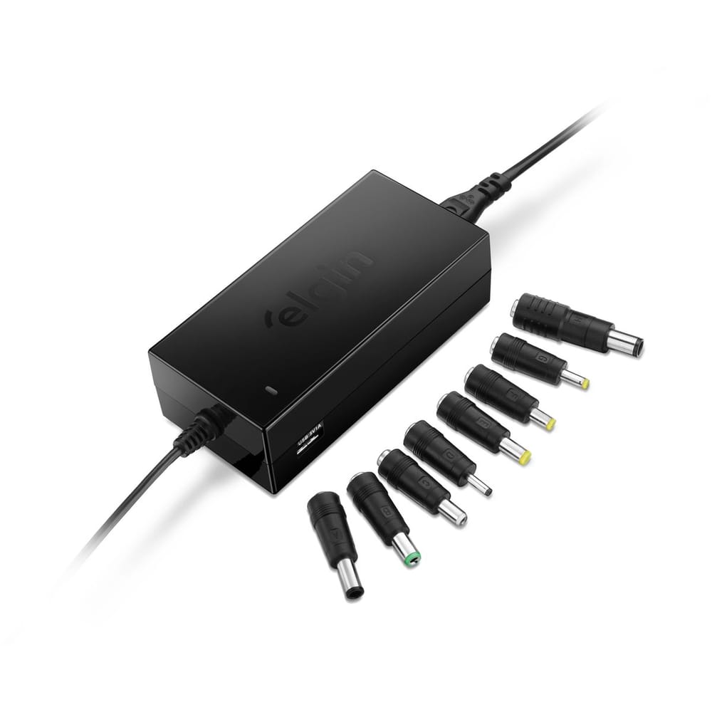 Fonte Carregador Universal Notebook Elgin 90W 9 Pontas Bivolt 46RFTE90W000