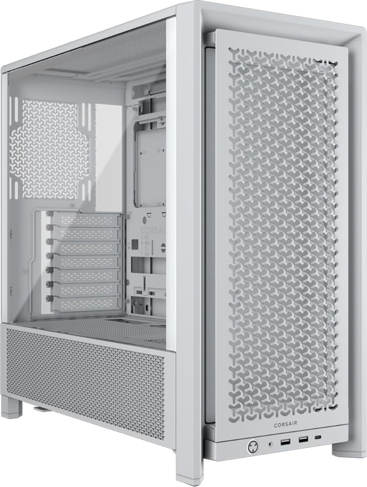 Gabinete Gamer Corsair 4000D Airflow, Mid Tower, ATX, Lateral em Vidro Temperado, 2 Fans AirGuide 120mm, Preto - CC-9011200-WW