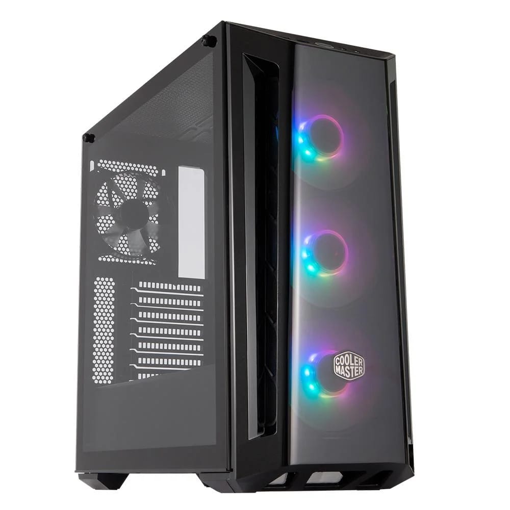 Gabinete Gamer Cooler Master MasterBox MB520 ARGB, Mid Tower, ATX, Lateral em Vidro Temperado, Frontal em malha DarkMirror, 3 Fans ARGB 120mm - MCB-B520-KGNN-RGA