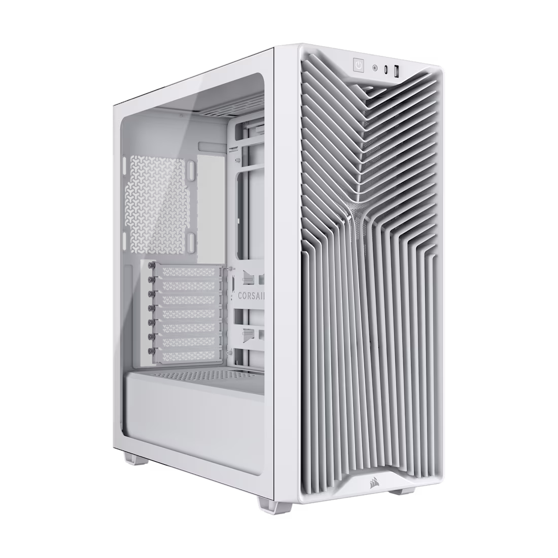 Gabinete Gamer Corsair 3000D RS Airflow Mid Tower Branco, ATX, 3x fan 120mm ARGB, vidro temperado