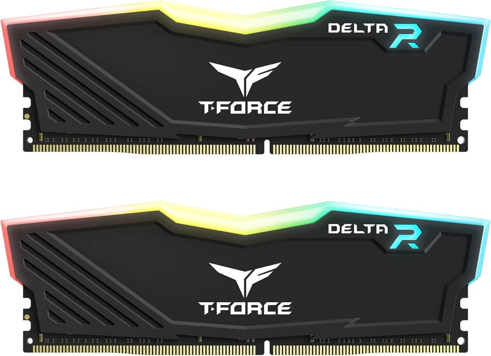 Memória TeamGroup T-Force Delta RGB 16GB (2x8GB) DDR4 3200MHz CL16 Preta - TF3D416G3200HC16CDC01