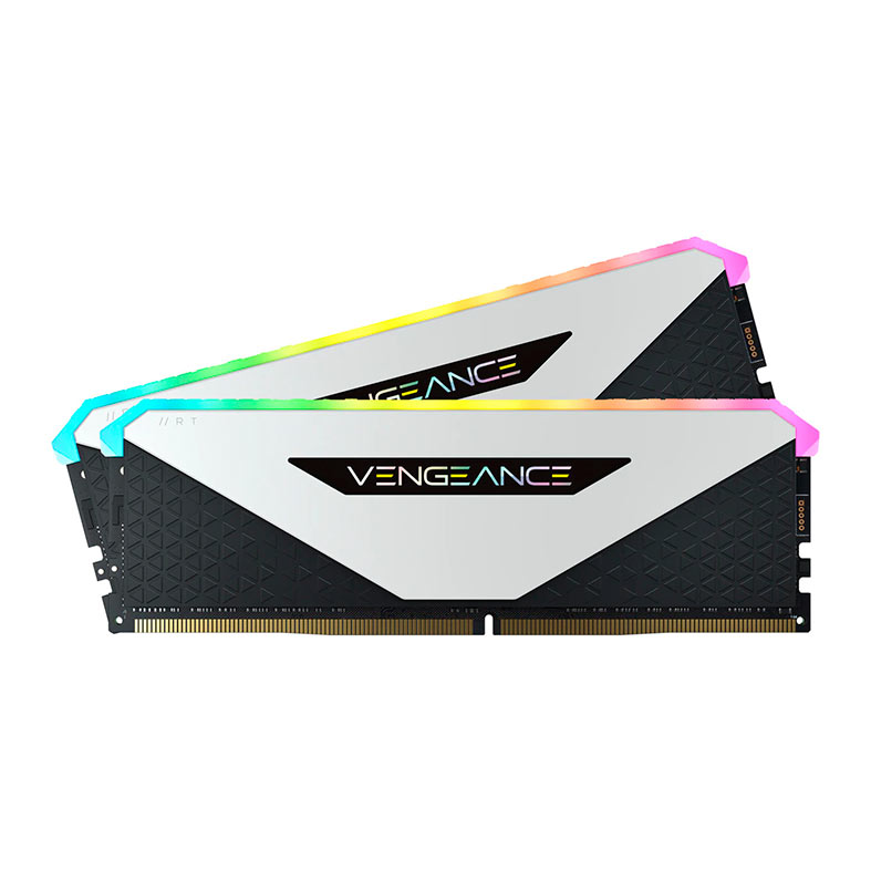 Memória DDR4 Corsair Vengeance RGB RT 16GB (2x8GB) 3200MHz CL16 Branca