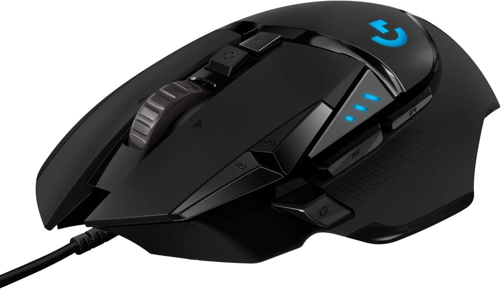 Mouse Gamer Logitech G502 HERO - Sensor HERO 25K, 25.600 DPI, 11 Botões Programáveis, Pesos Ajustáveis, RGB - 910-005469