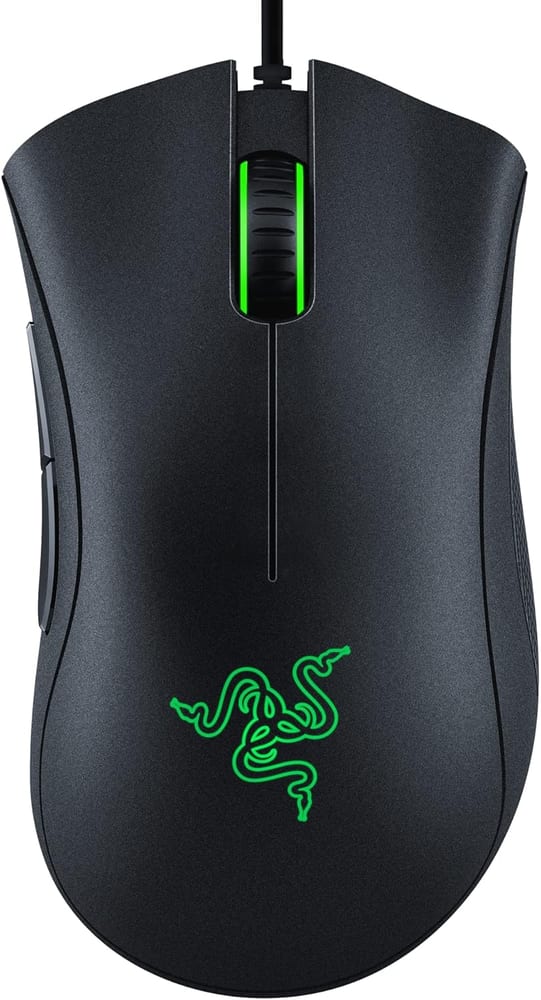 Mouse Gamer Razer DeathAdder Essential, Sensor Óptico 6400 DPI, 5 Botões Programáveis, Switches Mecânicos, Ergonômico para Destros, Preto - RZ01-03850100-R3U1