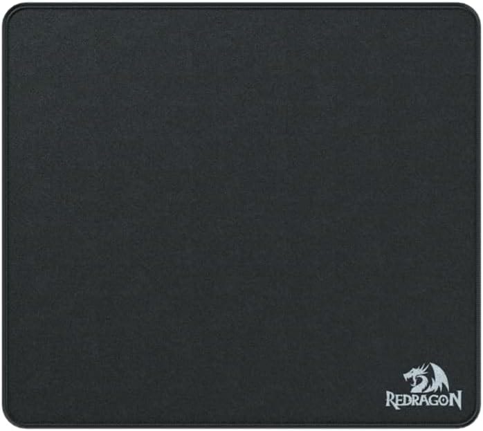 Mousepad Gamer Redragon Flick L, Grande 450x400x4mm, Superfície Speed, Bordas Costuradas, Base Antiderrapante, Preto - P031