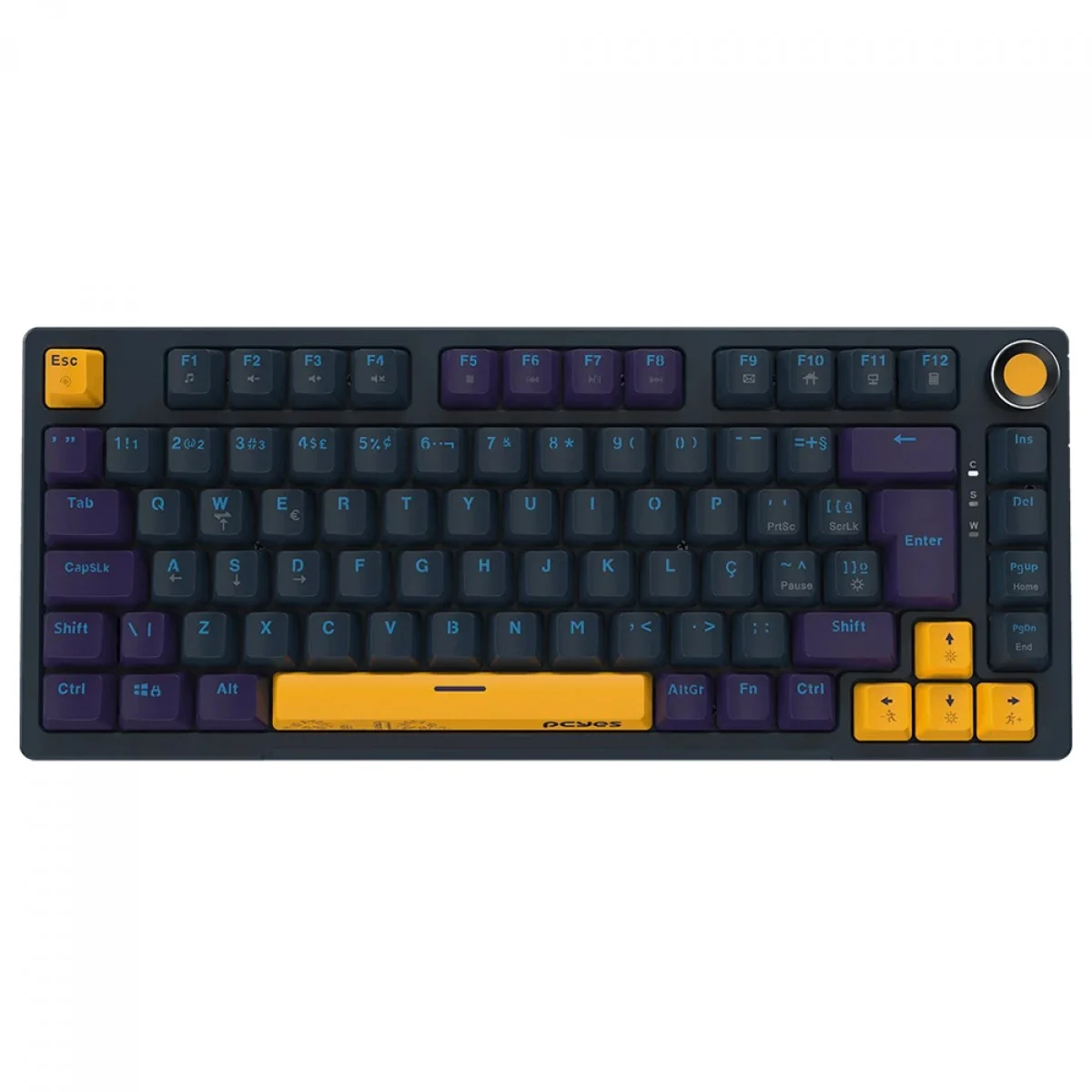 Teclado Mecânico Gamer PCYes Arkeum Sunset 75% Switch Red ABNT2 RGB