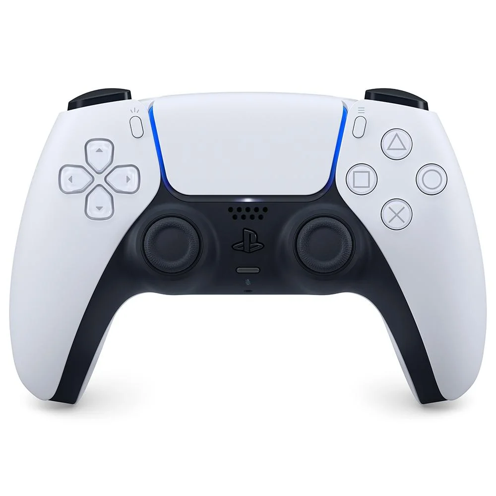 Controle Sem Fio Sony DualSense para PlayStation 5, Bluetooth, Feedback Tátil e Gatilhos Adaptáveis, Branco