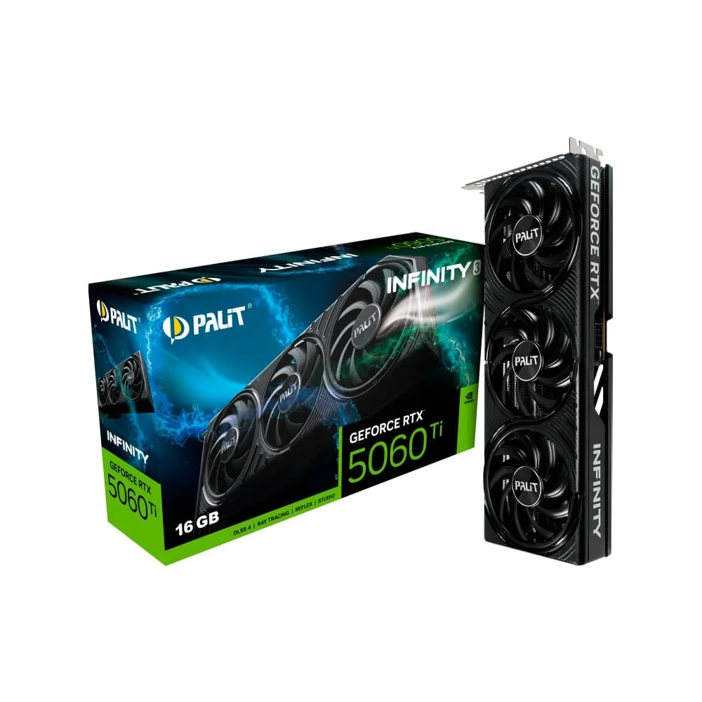 Placa de Vídeo Palit GeForce RTX 5060 Ti Infinity 3 16GB GDDR7 128-bit DLSS 4