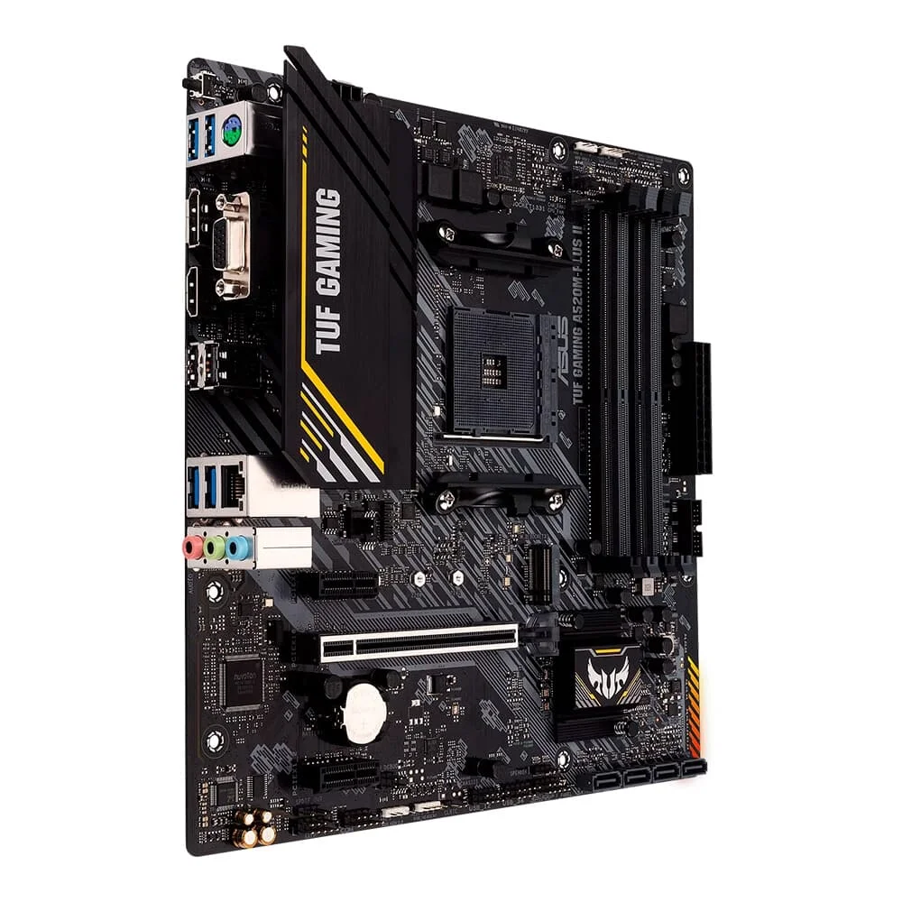 Placa-Mãe Asus TUF Gaming A520M-PLUS II AM4 DDR4 Micro-ATX