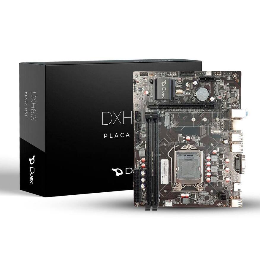 Placa-mãe Duex DX H61ST LGA1155 DDR3 Micro-ATX HDMI/VGA M.2